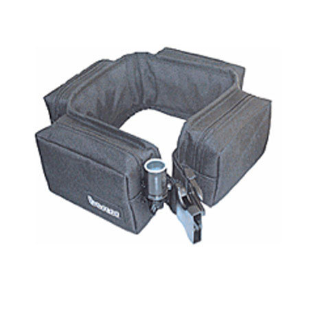 Bescor 12v 24amp Four Pouch Battery Belt with 1 Cigarette Power Connection