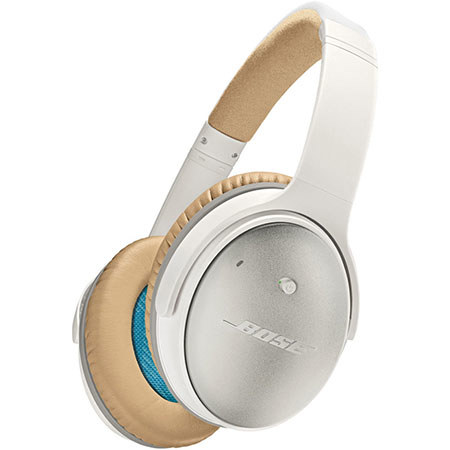 Bose QuietComfort 25 Headphones with iOS Inline Mic for Apple Devices, White