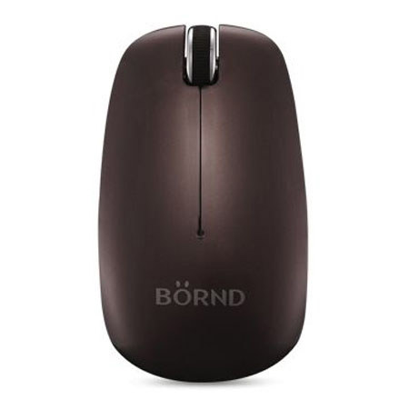 Bornd C100 Bluetooth 3.0 Optical Wireless Mouse, Brown