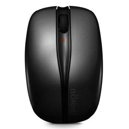 Bornd C200 2.4GHz Optical Wireless Mouse, Iron Gray
