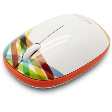 Bornd E220 2.4GHz Optical Wireless Mouse, Wide-Rainbow