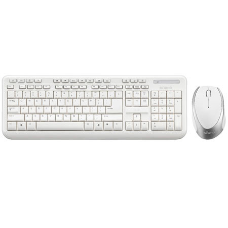 Bornd M510 2.4GHz Wireless Keyboard and Mouse Combo, White