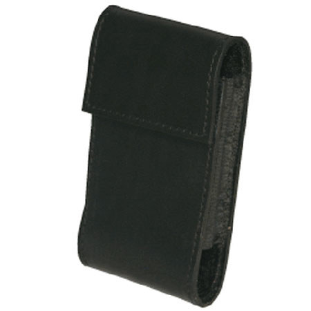 Boston Leather iPhone / Blackberry Holder with Clip, Black Plain