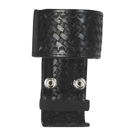 Boston Leather Universal Radio Holder with Swivel Attachment, Black Basketweave