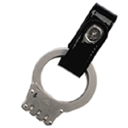 Boston Leather Handcuff Strap, Black Plain