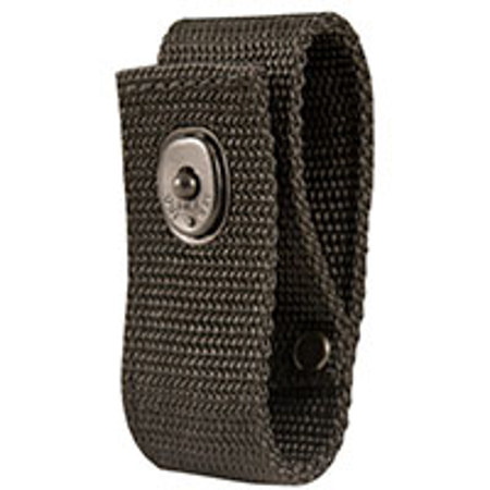 Boston Leather Handcuff Strap, Black Basketweave Leather