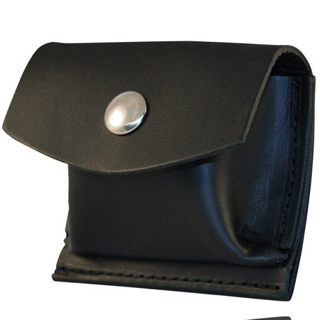Boston Leather Rubber Glove Pouch, Black Solid