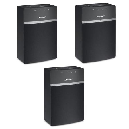 Bose 3x SoundTouch 10 Wireless Music System with Remote Control, Black