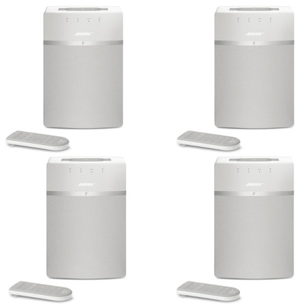 Bose 4x SoundTouch 10 Wireless Music System with Remote Control, White
