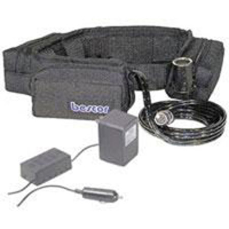 Bescor 4 Pouch Battery Belt and ATM Auto Charger with 1 Cigarette & 1 XLR Power Connector.