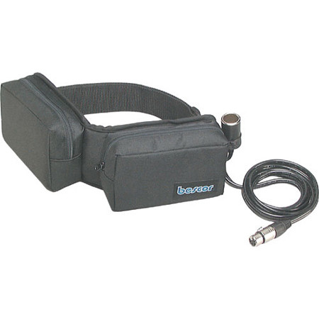 Bescor 4 Pouch Battery Belt with 1 Cigarette & 1 XLR Power Connector