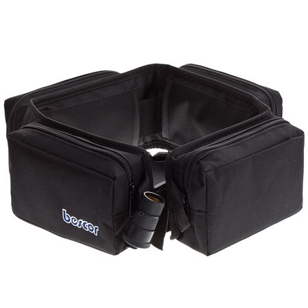 Bescor 4 Pouch Battery Belt with Cigarette Socket Output & ATM Auto Charger