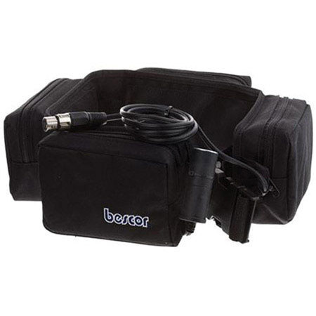 Bescor 4 Pouch Battery Belt with 1 Cigarette & 1 XLR Power Connector
