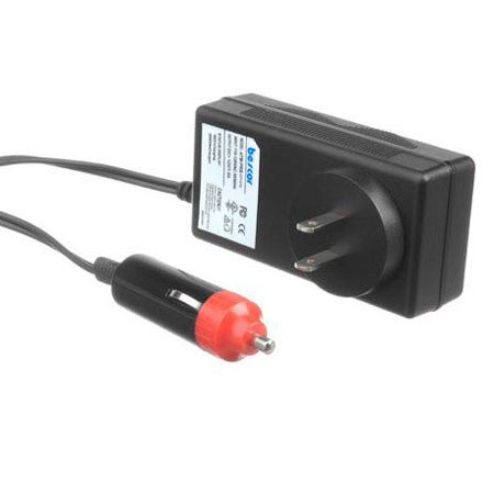 Bescor 12v 4.5 Amp Single Pouch Battery Pack with Cigarette Socket and ATM  Auto Charger