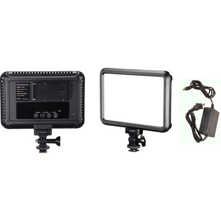 Bescor Specter Slim Line Bi-Color On-Camera LED Kit with 12V Power Adapter