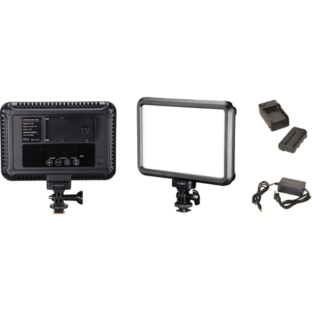 Bescor Specter Slim Line LED Single-Light Kit with Battery & Charger, Without Stand