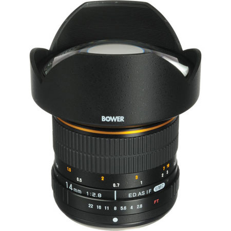 Bower 14mm f/2.8 Ultra Wide-Angle Lens with Focus Confirm Chip for Nikon DSLR