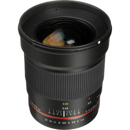 Bower 24mm f/1.4 Manual Focus Lens for Canon EOS Cameras