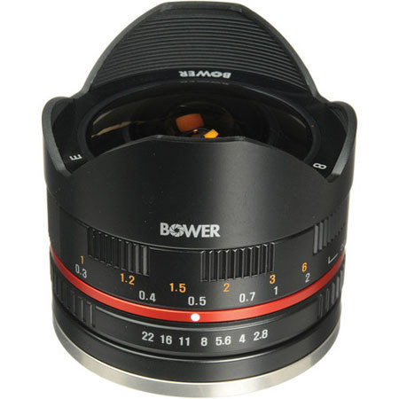 Bower Ultra-Wide 8mm f/2.8 Fisheye Lens for Fujifilm X Mount Cameras