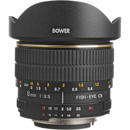 Bower 8mm f/3.5 Lens for Nikon AF APS-C Cameras
