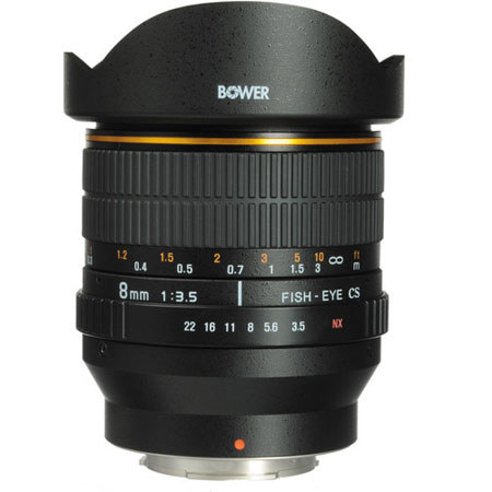 Bower Super-Wide 8mm f/3.5 Fisheye Lens for Samsung NX Mount Cameras