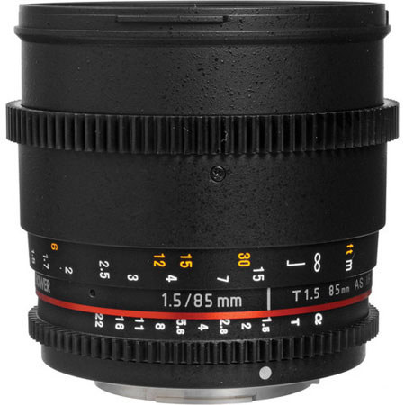Bower 85mm T1.5 Cine Lens For Canon EF