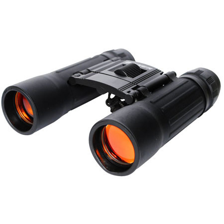 Bower 8x21mm High-Power Roof Prism Binocular, 6.3 Degree Angle of View, Black