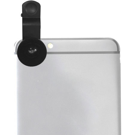 Bower Universal 3 Piece Lens Kit for Smartphones, Fisheye, Wide-Angle & Macro