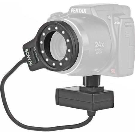 Bower SFDRLM Compact LED Macro Ring Light for Point & Shoot Digital Cameras