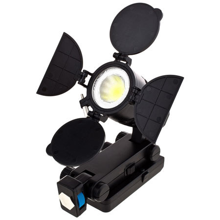 Bower Digital Professional On Camera 15W LED Light with Barn Doors