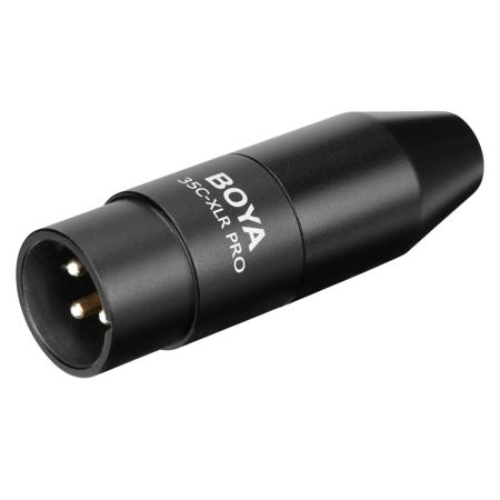 BOYA 35C-XLR PRO 3.5mm Mini Jack to XLR Adapter with Power Converter