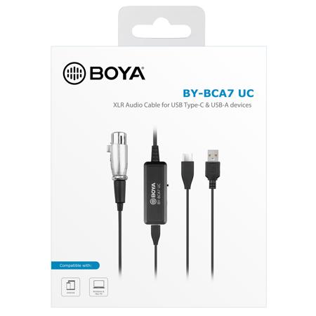 BOYA BY-BCA7 XLR to Type-C Adapter Cable for Android Devices