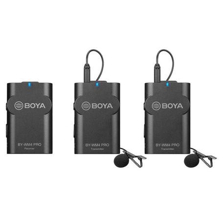 BOYA BY-WM4 PRO K2 2-Ch Digital Wireless Lavalier Microphone System