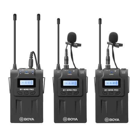 BOYA BY-WM8 Pro-K2 UHF Dual-Channel Wireless Microphone System