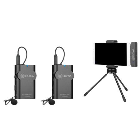 BOYA BY-WM4 PRO-K6 Dual-Channel Digital Wireless Lavalier Mic System for Android