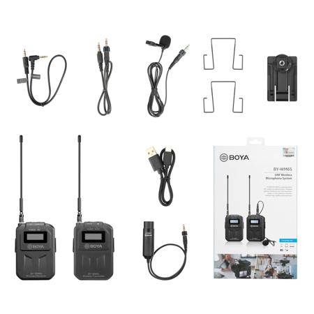 BOYA BY-WM6S UHF Wireless Lavalier Microphone System