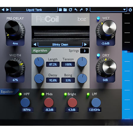 Boz Digital Labs ReCoil Spring Reverb Plug-In, Download