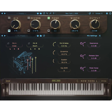 Boz Digital Labs New York L 1926 Pro Piano Virtual Instrument, Download