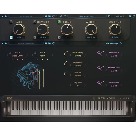 Boz Digital Labs New York L 1991 Pro Piano Virtual Instrument, Download