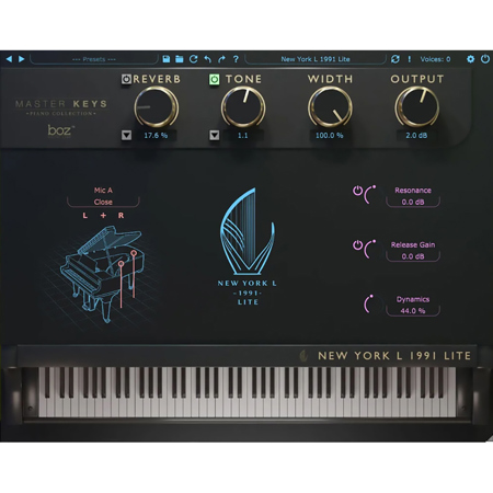 Boz Digital Labs New York L 1991 Lite Piano Virtual Instrument, Download