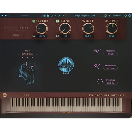 Boz Digital Labs Chicago Upright 1927 Lite Piano Virtual Instrument, Download