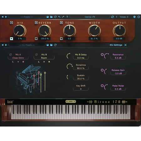 Boz Digital Labs Vienna 170 Pro Baby Grand Piano Virtual Instrument, Download