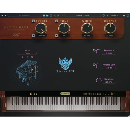 Boz Digital Labs Vienna 170 Lite Baby Grand Piano Virtual Instrument, Download