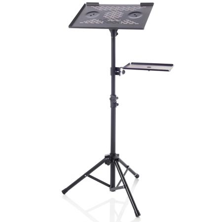 Bespeco LPS100 Adjustable Laptop or Projector Stand with Side Shelf