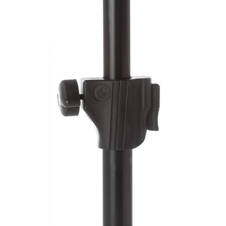 Bespeco PN90XLNO Pneumatic Air-Cushion Speaker and Light Stand, Black/Orange