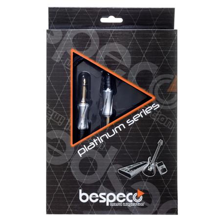 Bespeco Platinum 30' Guitar Cable, 1/4" Male Straight to 1/4" Male Straight