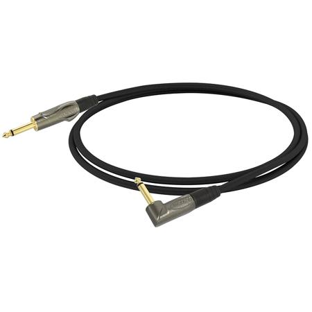 Bespeco Titanium Tech Series 9.8' Straight to Right Angle Guitar Cable