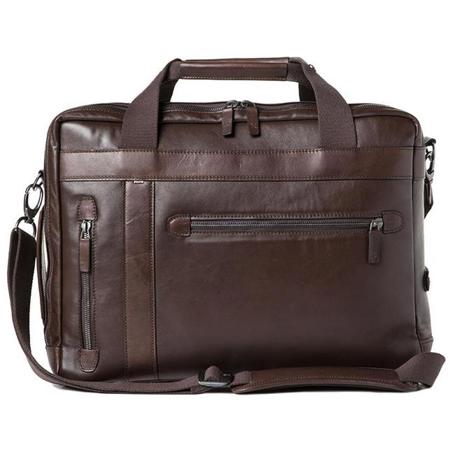 Barber Shop Undercut Convertible Camera Bag, Dark Brown Leather