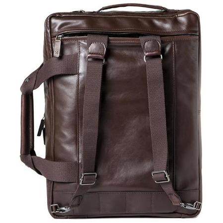 Barber Shop Undercut Convertible Camera Bag, Dark Brown Leather