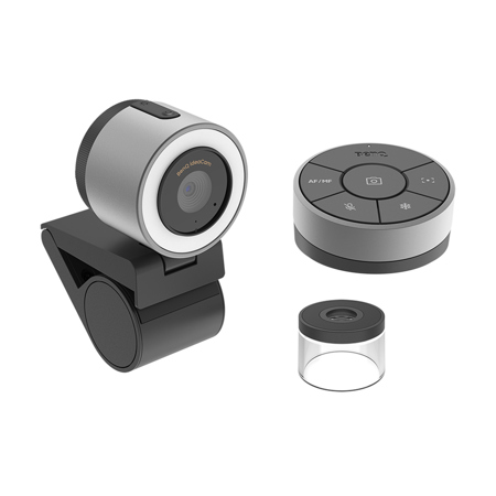 BenQ ideaCam S1 Pro All-In-One Webcam with Remote Controller and 15x Zoom Lens, Gray